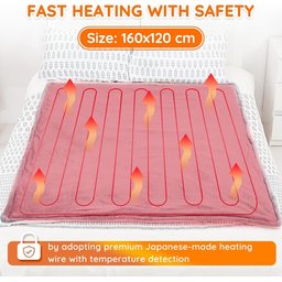 بطانية التدفئة الكهربائية Mia & Coco Electric Heated Blanket