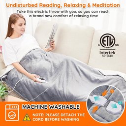 بطانية التدفئة الكهربائية Mia & Coco Electric Heated Blanket