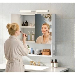 خزانة الحمام والمكياج الجدارية الفاخرة Bathroom Mirror Cabinet