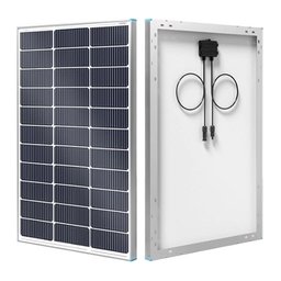 اللوح الشمسي ثنائي الوجه Eco-Worthy ECOM100W بقدرة 100 واط Eco-Worthy ECOM100W is a 100-watt bifacial monocrystalline solar