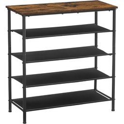 رف الأحذية و جنطة 5-tier industrial-style shoe rack
