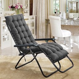 الدوشك (الوسادة) لكرسي و مرجوحه الاسترخاء والتشميس black, tufted, thick-padded outdoor chaise lounge