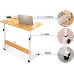 طاولة  متحركة ومتعددة الاستخدامات height-adjustable, mobile laptop table