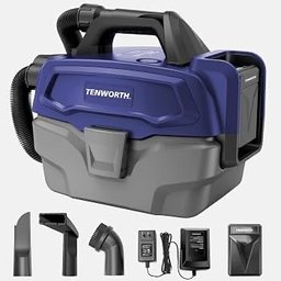 مكنسة كهربائية لاسلكية شحن  محمولة 3 في 1 (شفط جاف، شفط رطب، ونفخ هواء) Tenworth TMV053, an 18V cordless wet and dry portable vacuum cleaner