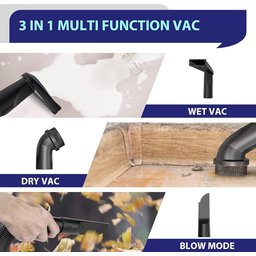 مكنسة كهربائية لاسلكية شحن  محمولة 3 في 1 (شفط جاف، شفط رطب، ونفخ هواء) Tenworth TMV053, an 18V cordless wet and dry portable vacuum cleaner