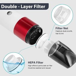 مكنسة كهربائية لاسلكية محمولة من نوع Hoofun (موديل 6 في 1). Hoofun 6-in-1 Handheld Cordless Vacuum Cleaner