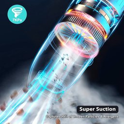 مكنسة كهربائية لاسلكية محمولة من نوع Hoofun (موديل 6 في 1). Hoofun 6-in-1 Handheld Cordless Vacuum Cleaner