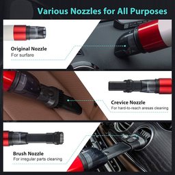 مكنسة كهربائية لاسلكية محمولة من نوع Hoofun (موديل 6 في 1). Hoofun 6-in-1 Handheld Cordless Vacuum Cleaner