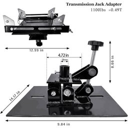 محول رافعة ناقل الحركة القابل للتعديل المزدوج بحمولة 1100 رطل 1100 LBS Dual Adjustable Transmission Jack Adapter