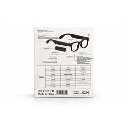 نظاراة  ذكية بكامرة وسماعة ووايفاي مترجم  احترافية مدعومة بالذكاء الصناعي Professional AI-powered smart glasses featuring a camera, headphones, and Wi-Fi.
