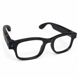 نظاراة  ذكية بكامرة وسماعة ووايفاي مترجم  احترافية مدعومة بالذكاء الصناعي Professional AI-powered smart glasses featuring a camera, headphones, and Wi-Fi.