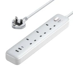 موزع طاقة يوغرين بقدرة 30 واط مع 3 منافذ AC ومفتاح رئيسي UGREEN CD286 3-Outlet Power Strip with Master Switch, 30W USB Output