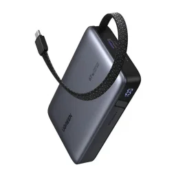 يوجرين باور بانك 20000 مللي أمبير 67 واط مع كابل USB-C مدمج UGREEN Power Bank 20,000mAh 67W with Built-In USB-C Cable
