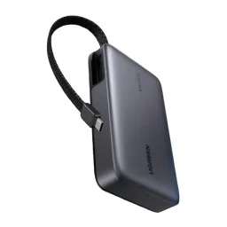 يوجرين باور بانك 20000 مللي أمبير 67 واط مع كابل USB-C مدمج UGREEN Power Bank 20,000mAh 67W with Built-In USB-C Cable