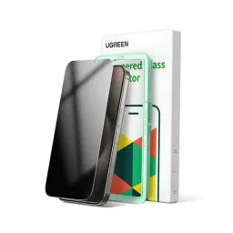 يوجرين شاشة حماية للخصوصية مع إطار تثبيت لآيفون 15 برو (قطعة واحدة) UGREEN Privacy Screen Protector with Installation Frame for iPhone 15 Pro (1-Pack)