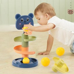 لعبة مسار كرة السلة الدوار التفاعلية 2 في 1 للأطفال (10 قطع) Dunk Shot Rotating Orbit & Basketball 2-in-1 Kids Toy (10 PCS)