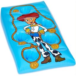 لعبة رمي الحلقات وجمع النقاط القابلة للنفخ 2 في 1 بتصميم شخصيات توي ستوري (جيسي وودي) Disney Pixar Toy Story Inflatable Pool Toss 2-in-1 Game Set (Ages 3+)
