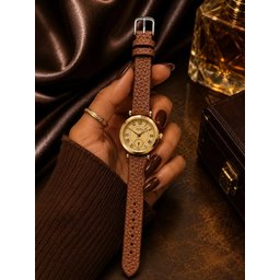 ساعة نسائية كلاسيك سير جلد مقاومة للماء من جيدي Gedi Classic Leather Strap Waterproof Women Watch