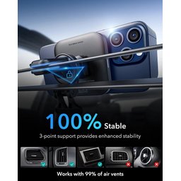شاحن سيارة لاسلكي مغناطيسي بقدرة 15 واط من ESR (طراز Halolock) ESR 15W Magnetic Wireless Car Charger(Halolock)