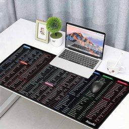 لوحة ماوس كبيرة مزودة باختصارات برنامج Excel، لوحة مكتبية ممتدة ذات حواف محاكة، بمقاس 35.4 × 15.7 بوصة Large Excel Shortcut Mouse Pad, Extended Office Mousepad with Stitched Edges 35.4x15.7inches,