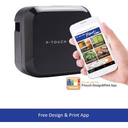 طابعة الملصقات Brother PT-P710BT P-Touch Cube Plus، قابلة للتوصيل بجهاز الكمبيوتر وعبر تقنية Bluetooth مع أنظمة iOS وAndroid Brother PT-P710BT Etikettendrucker, P-Touch Cube Plus, Etikettierer Verbindbar PC und Bluetooth Schwarz, 6.1 x 11.5 x 11.5 cm