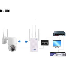 جهاز توجيه (راوتر) 4G من KuWFi، مخصص للاستخدام الخارجي، تصل سرعته إلى 150 ميجابت في الثانية، ويدعم بطاقات SIM. KuWFi 4G Router, Outdoor 4g Router up to 150 Mbps, 4G LTE Router Supports SIM Cards, 2.4GHz Mobile WLAN Router