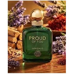 عطر براود أوف يو ساندالو من عالم العطور 100مل للرجال FRAGRANCE WORLD Proud Of You Sandalo EDP Spray