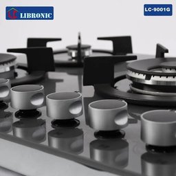 طباخ منضدي 5مشاعل 90 سم زجاجي رمادي a cook