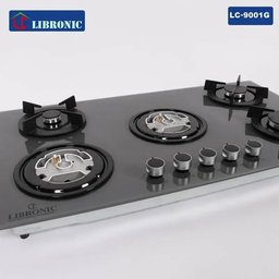 طباخ منضدي 5مشاعل 90 سم زجاجي رمادي a cook