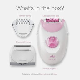 ماكنة إزالة الشعر براون سيلك أبيل 3 لبشرة ناعمة تدوم أسابيع Braun Silk-épil 3 epilator for smooth skin that lasts for weeks
