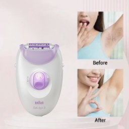 ماكنة إزالة الشعر براون سيلك أبيل 3 لبشرة ناعمة تدوم أسابيع Braun Silk-épil 3 epilator for smooth skin that lasts for weeks