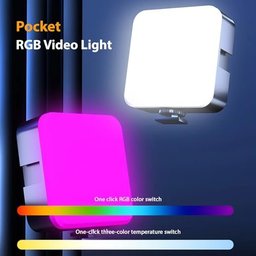 إضاءة فيديو RGB صغيرة BKN MJ-88 بمشبك 180 درجة وبطارية 1000mAh - 4.5W بتأثيرات إضاءة وشحن Type-C BKN MJ-88 RGB Light 1000mAh 4.5W