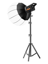إضاءة استوديو YM600SS بقوة 100W مع كرة ناعمة 65 سم - حرارة لون 3200-6500K وريموت للتصوير الداخلي والخارجي YM600SS 100W Studio Light