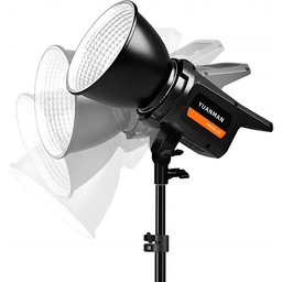 طقم إضاءة استوديو Yuanman BT-YM-S600 بقوة 100W COB LED مع سوفت بوكس فانوس 65 سم وستاند 2.8 متر - 5600K CRI 95 بقاعدة Bowens Yuanman BT-YM-S600 COB Light 100W