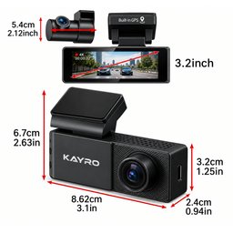 داشكام كايرو A3 فور كي امامية وخلفية KAYRO A3 4K Duall