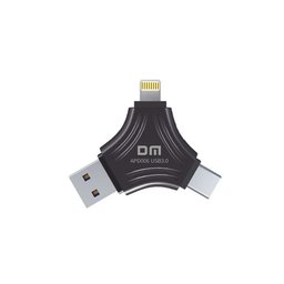 فلاشة ثلاثية المنافذ DM – 128GB DM APD006 3-in-1 Flash Drive 128GB (USB 3.0 - Type-C - Lightning) فلاشة ثلاثية المنافذ DM – 128GB DM APD006 3-in-1 Flash Drive 128GB (USB 3.0 - Type-C - Lightning)