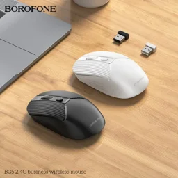 ماوس مايكرو كينغ دوم M4 لاسلكي – بتصميم مريح وتبديل DPI MICROKINGDOM M4 Wireless Mouse – DPI Switch – Grey & Black ماوس مايكرو كينغ دوم M4 لاسلكي – بتصميم مريح وتبديل DPI MICROKINGDOM M4 Wireless Mouse – DPI Switch – Grey & Black
