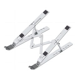 حامل لابتوب ألومنيوم قابل للطي(مقاس 10‑15.6 إنش) Adjustable Aluminum Laptop Stand – 10‑15.6″ Foldable حامل لابتوب ألومنيوم قابل للطي(مقاس 10‑15.6 إنش) Adjustable Aluminum Laptop Stand – 10‑15.6″ Foldable