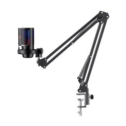 مايكروفون الألعاب والبث الاحترافي Havit Gamenote GK50 PRO RGB Gaming Microphone with Boom Arm مايكروفون الألعاب والبث الاحترافي Havit Gamenote GK50 PRO RGB Gaming Microphone with Boom Arm