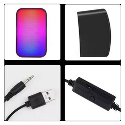 مكبر صوت - Kisonli X17 [3.5mm + USB] 2.0 RGB Speakers مكبر صوت - Kisonli X17 [3.5mm + USB] 2.0 RGB Speakers