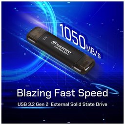 Transcend ESD310 - USB Flash Drive - 2TB - Up to 1050MB/s - Black Transcend ESD310 - USB Flash Drive - 2TB - Up to 1050MB/s - Black
