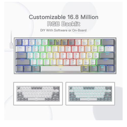 كيبورد Redragon Fizz K617 RGB GAMING KEYBOARD كيبورد Redragon Fizz K617 RGB GAMING KEYBOARD
