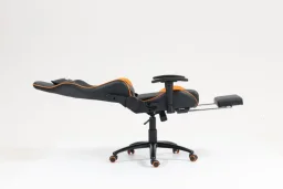 كرسي Beta Racing Gaming chair Orange-Black with Footrest كرسي Beta Racing Gaming chair Orange-Black with Footrest