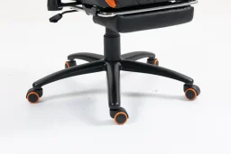 كرسي Beta Racing Gaming chair Orange-Black with Footrest كرسي Beta Racing Gaming chair Orange-Black with Footrest