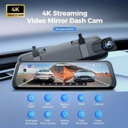 داش كام مرايا أزدوم بشاشة لمس 9.66 بوصة (كاميرا مزدوجة) AZDOME AR09 Touch Screen 9.66" 4K Rearview Mirror Dash Cam (2CH) داش كام مرايا أزدوم بشاشة لمس 9.66 بوصة (كاميرا مزدوجة) AZDOME AR09 Touch Screen 9.66" 4K Rearview Mirror Dash Cam (2CH)