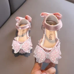 حذاء بناتي فيونكة بثلاث الوان Shoes Girls Bow Three Colors
