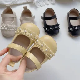 حذاء بناتي خرز بثلاث الوان Shoes Girls Three Colors