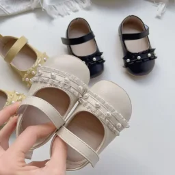 حذاء بناتي خرز بثلاث الوان Shoes Girls Three Colors