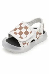 صندل بيبي شطرنج اخضر مضيئ Sandals Baby Green Glow