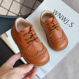 حذاء جلد بثلاث الوان قالب صغير Shoes Leather Three Colors Molded Small